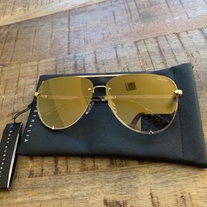 Quay HighKey Rimless Gold